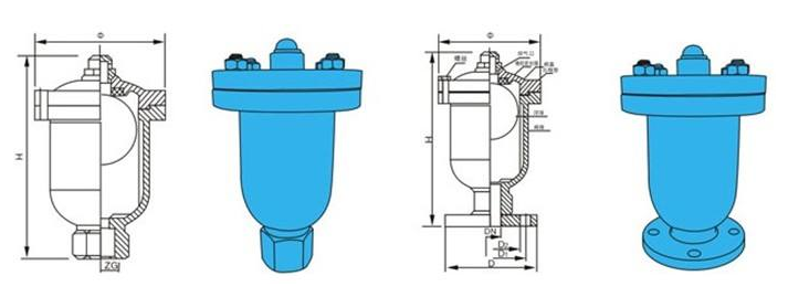 QB1單口自動排氣閥結(jié)構(gòu)圖 QB1單口自動排氣閥結(jié)構(gòu)圖